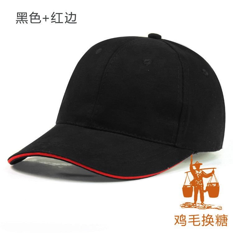 Wholesale Advertising Printed Logo Embroidery Sandwich Cotton Baseball Cap