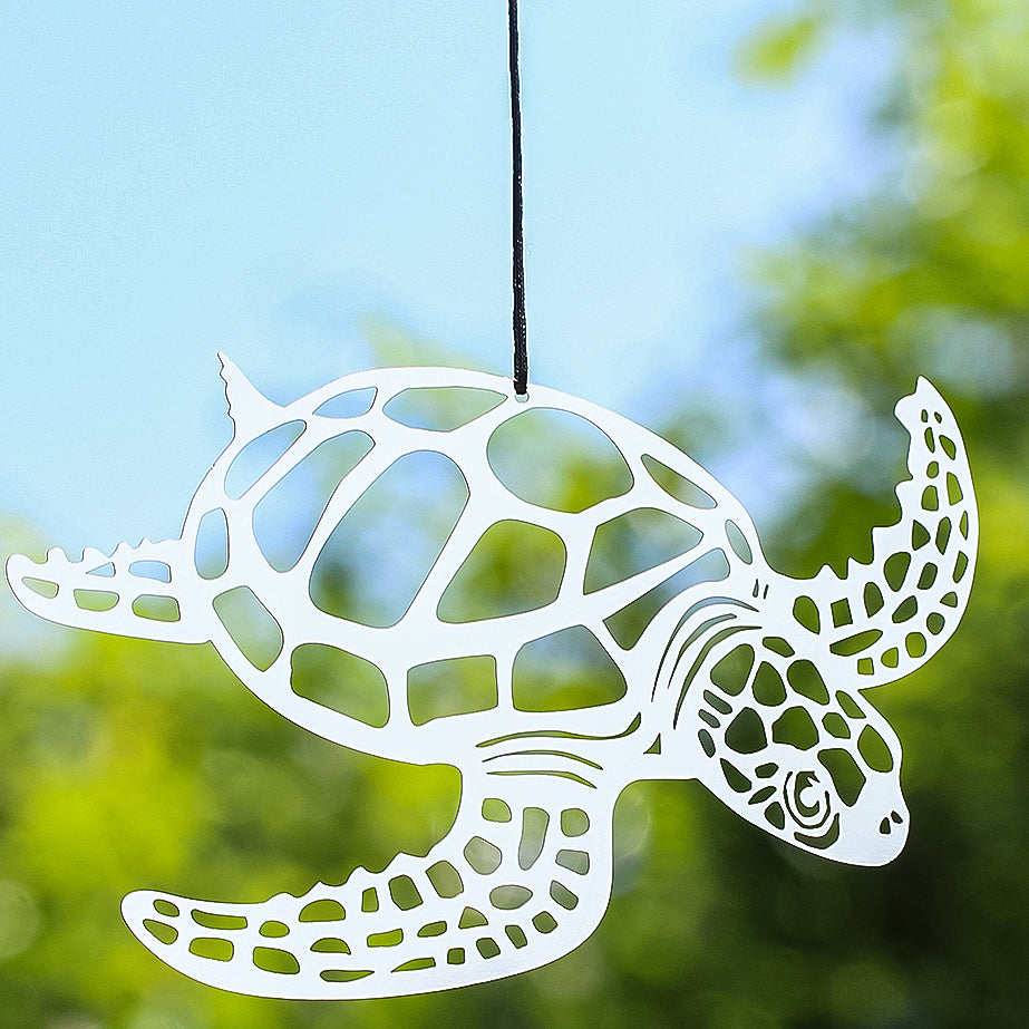 Wholesale Metal Flat Hollow Turtle Rotating Wind Chimes