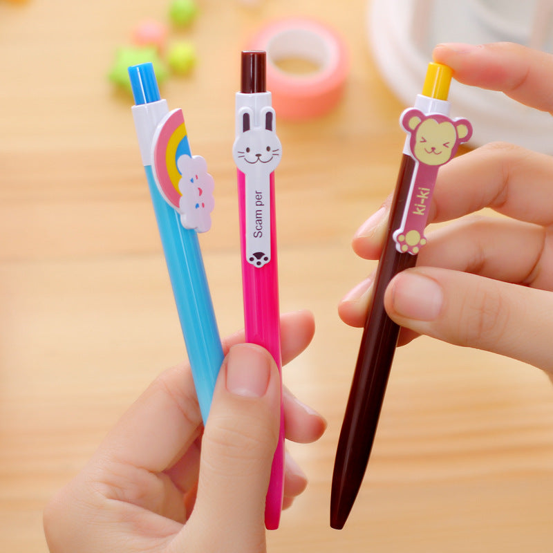 Wholesale Plastic Cartoon Colorful Rainbow Ballpoint Pen