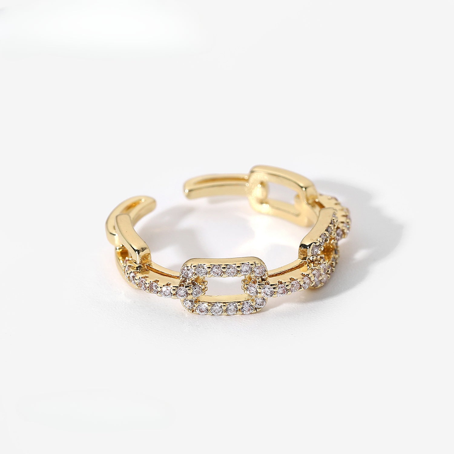 Wholesale Non Fading Zircon Copper Rings