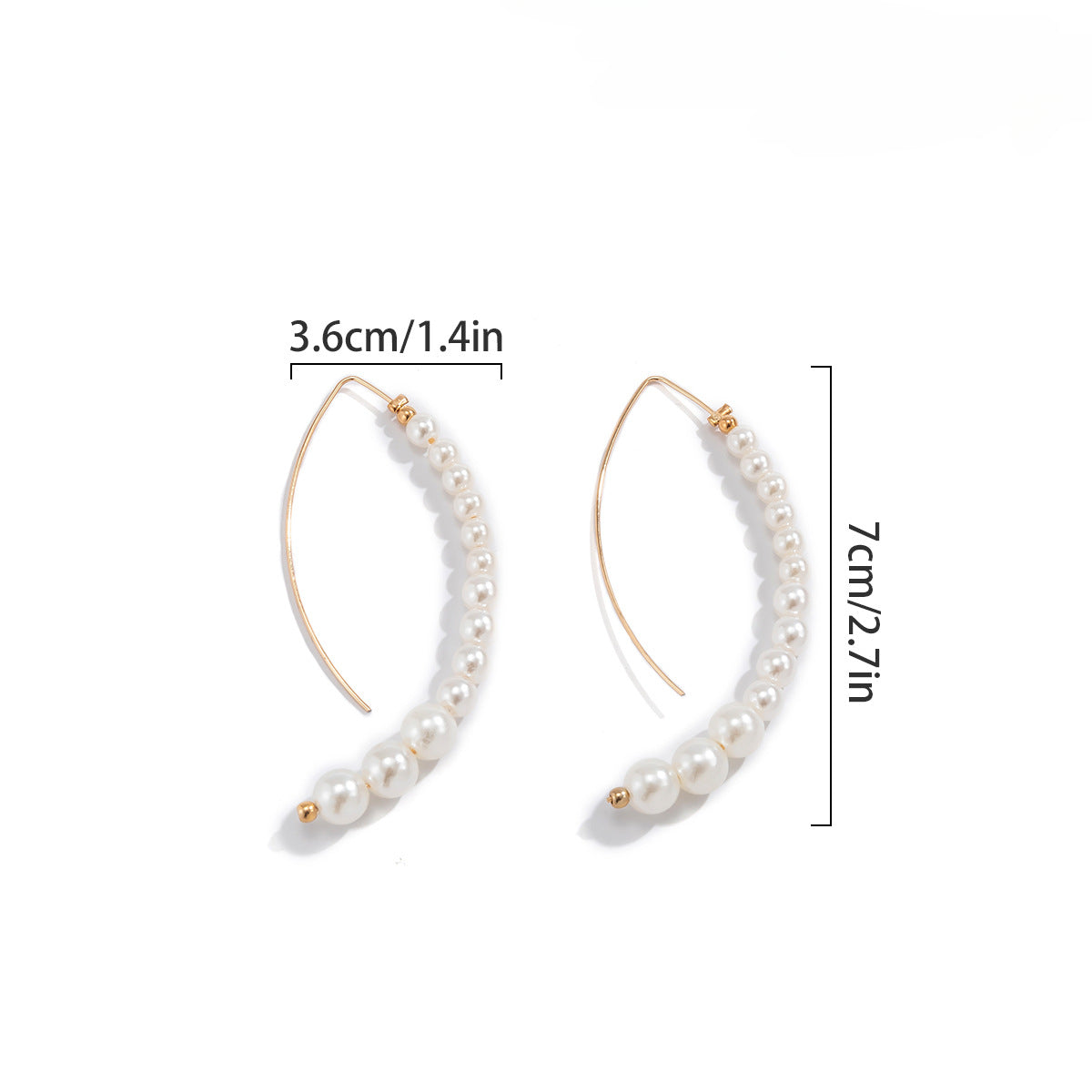 Wholesale Vintage Temperament Baroque Irregular Imitation Pearl Earrings