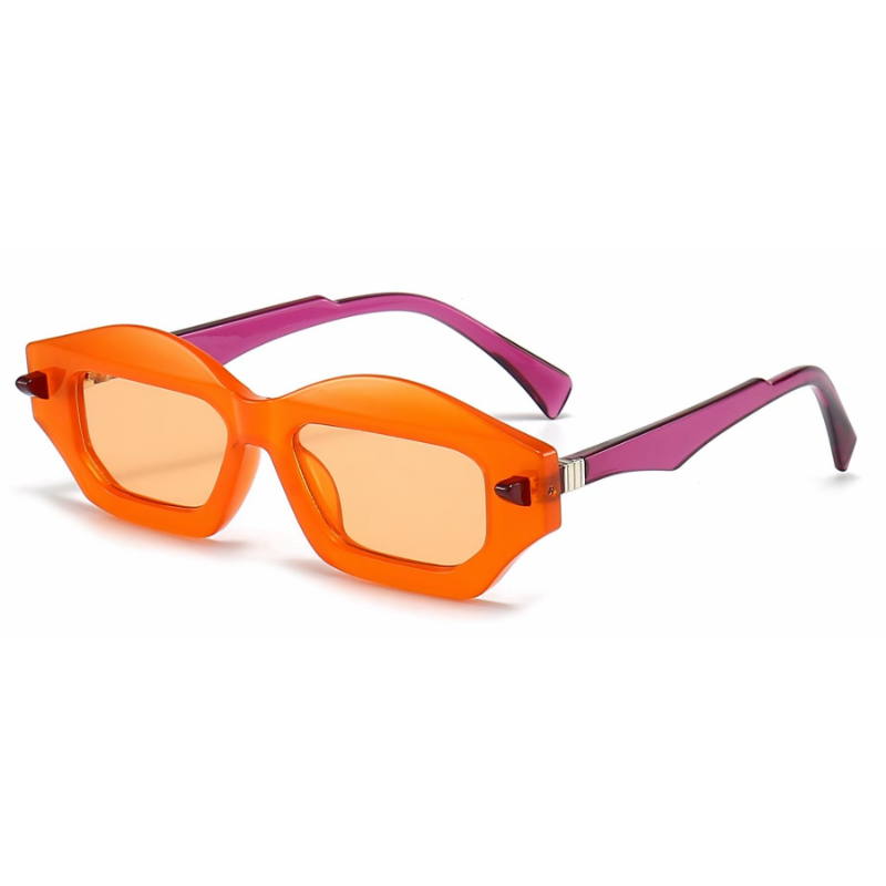 PC al por mayor Gafas de sol irregulares de marco grande