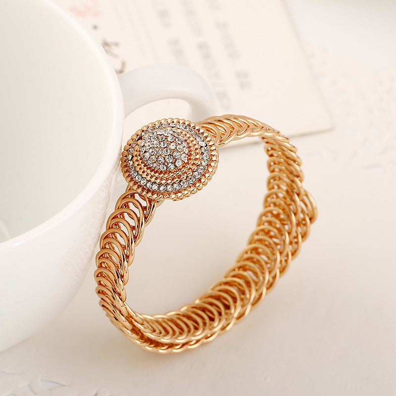 Wholesale Metal Diamond Adjustable Bracelet