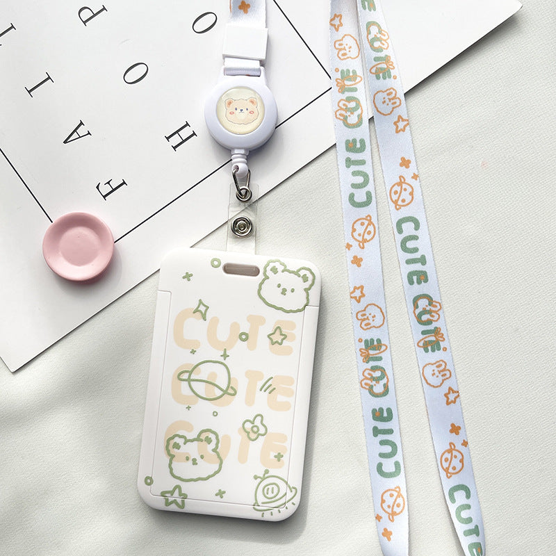 Wholesale Cute Style Retractable Lanyard ID Card Holder