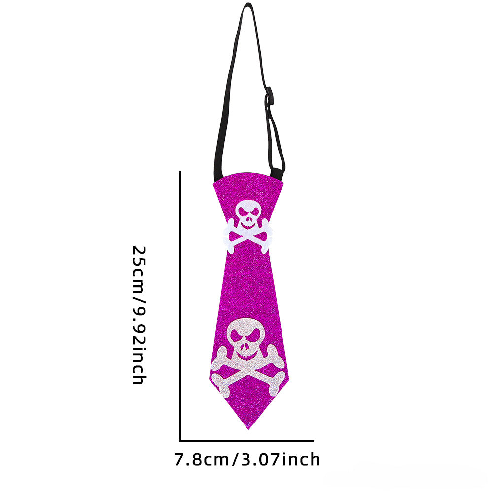 Wholesale Halloween Children's and Adult Party Decoration Pumpkin Skeletons Cloth Tie