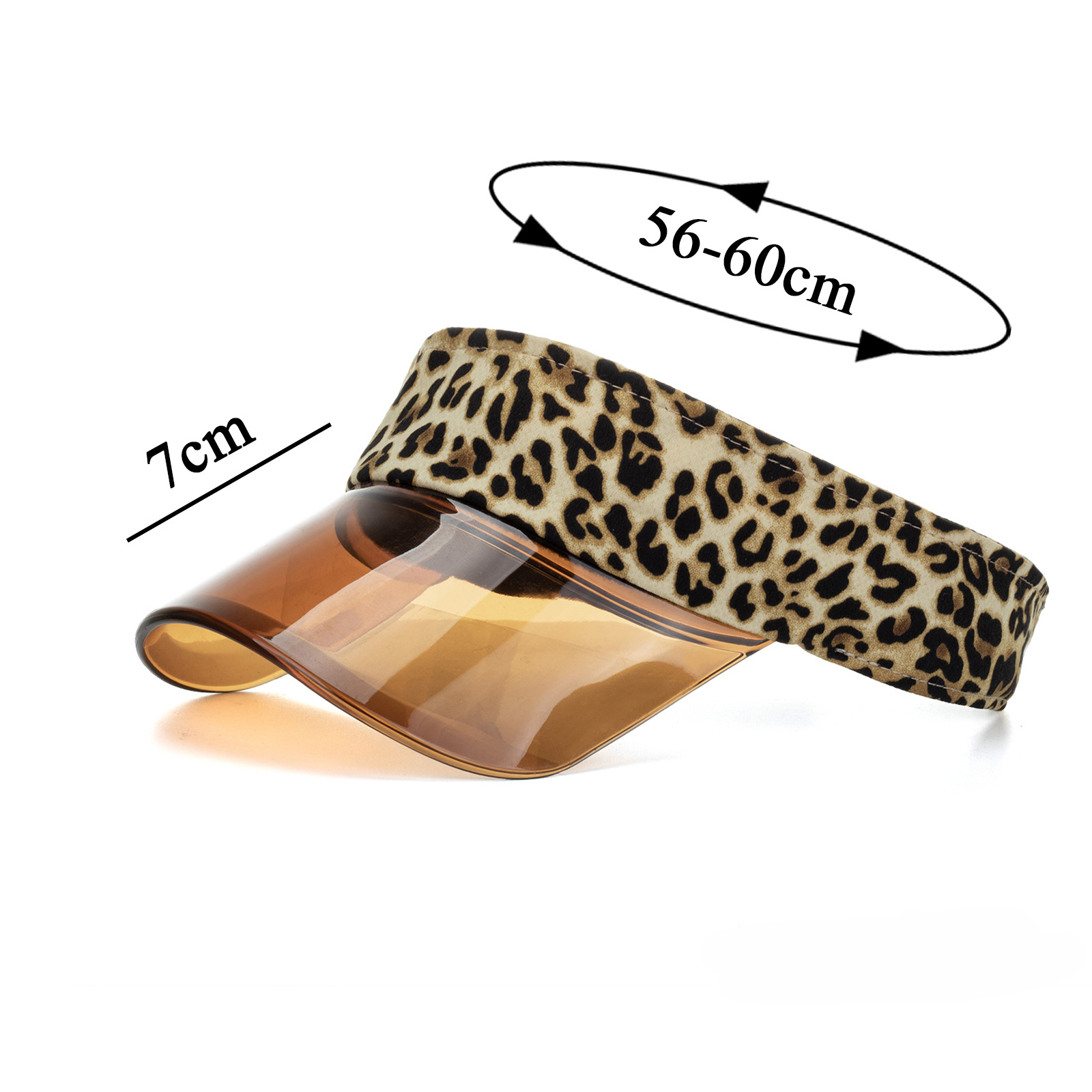 Sombrero de leopardo de poliéster al por mayor sombrero de golf de golf de sol al aire libre