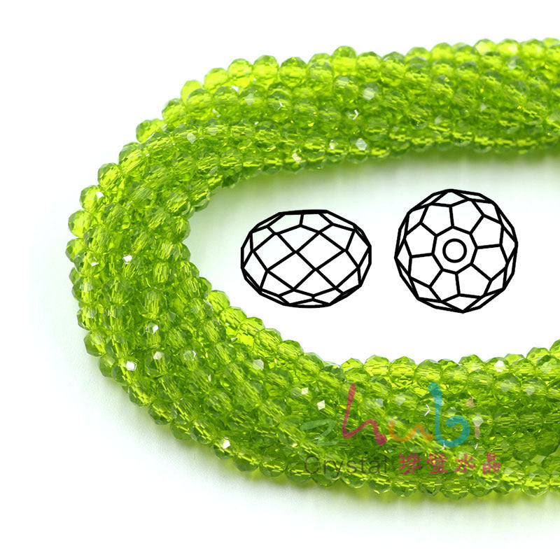 Wholesale 6-12MM Flat Beads Glass Wheel Crystal Beads Lanyard