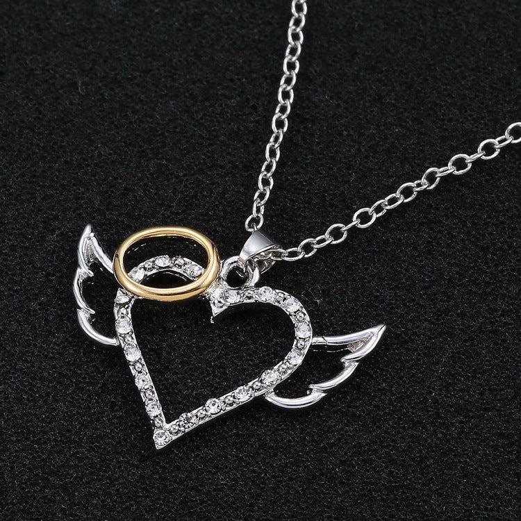 Wholesale Devil Angel Love Valentine' s Day Necklace