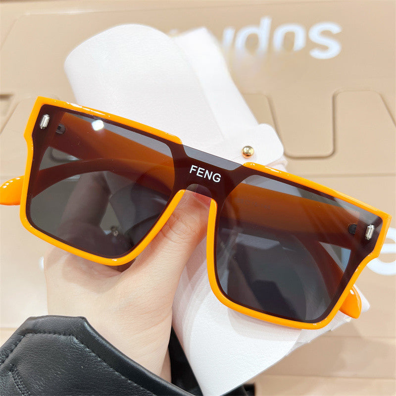 Wholesale New One Piece Large Frame PC Sunglasses