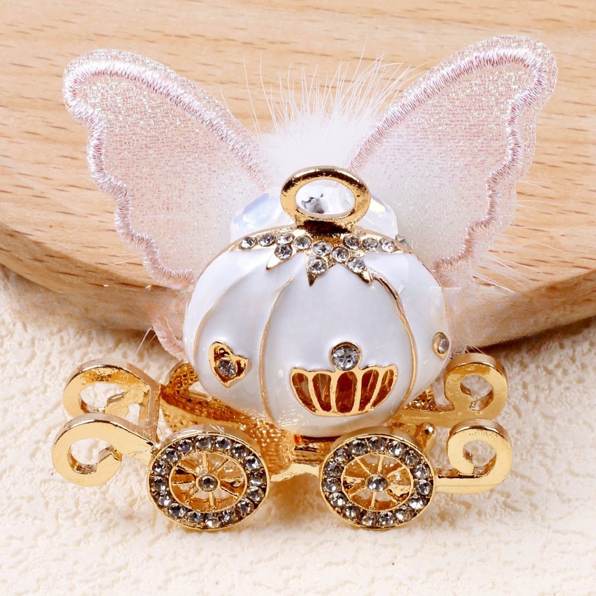 Wholesale 10pcs Alloy Diamond Butterfly Pumpkin Beads