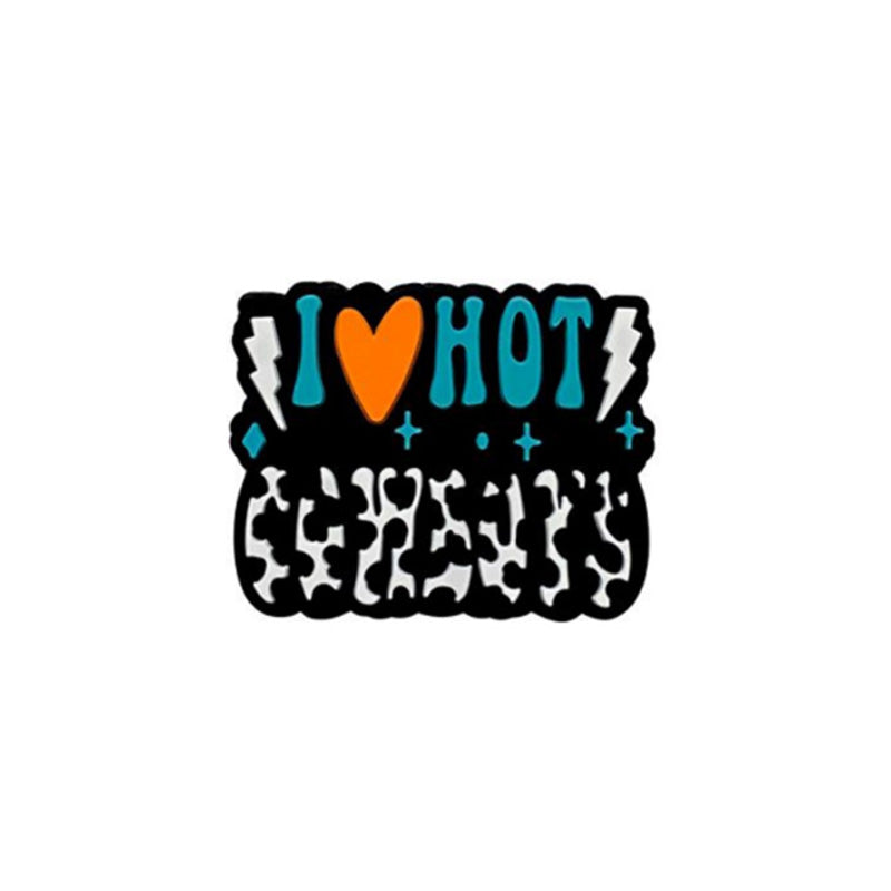 Wholesale 10PCS Cow Pattern Silicone Beads