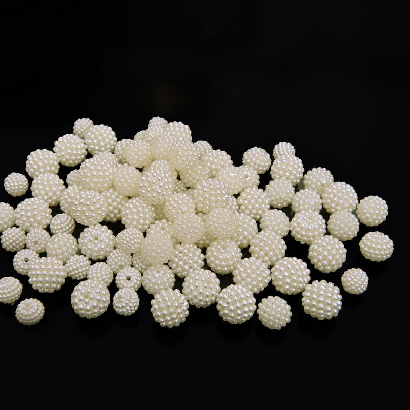Wholesale 100pcs ABS Bayberry Beads Gypsophila Imitation Pearl Ball Wedding Flower Ball DIY Beads