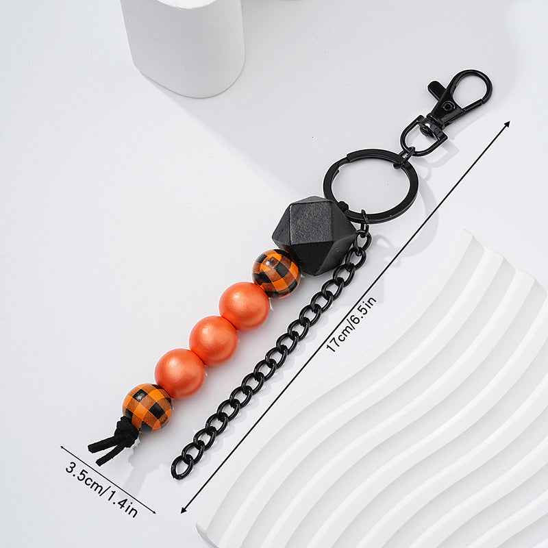 Wholesale Wooden Beads Beaded Keychain