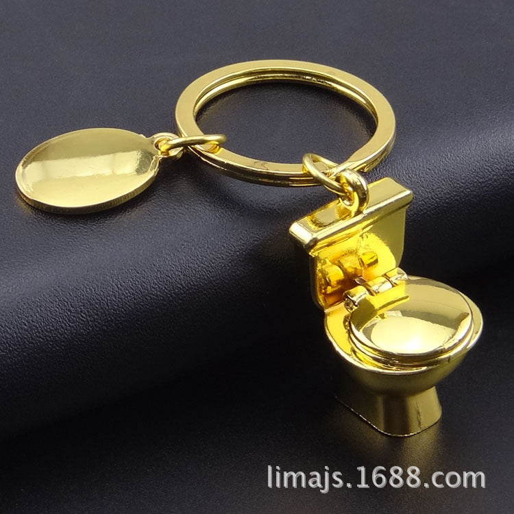 Wholesale Zinc Alloy Keychain Mini Toilet