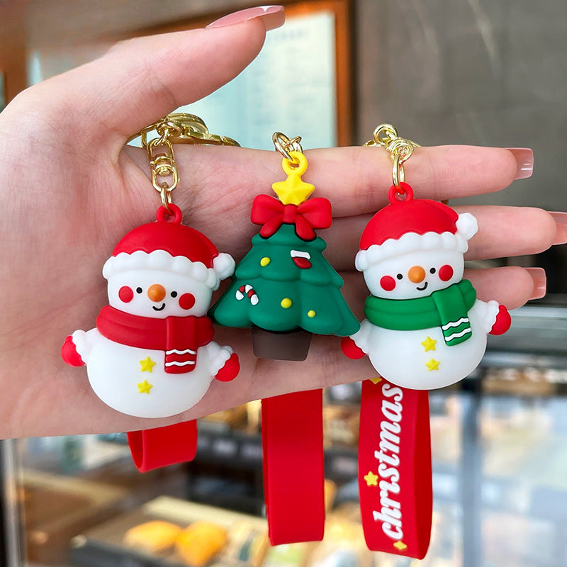 Wholesale Cute Christmas Snowman Cartoon Keychains