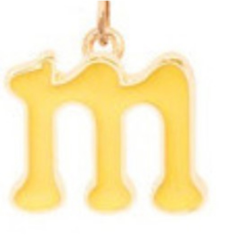 Wholesale Candy Colored Letter Titanium Steel Necklaces