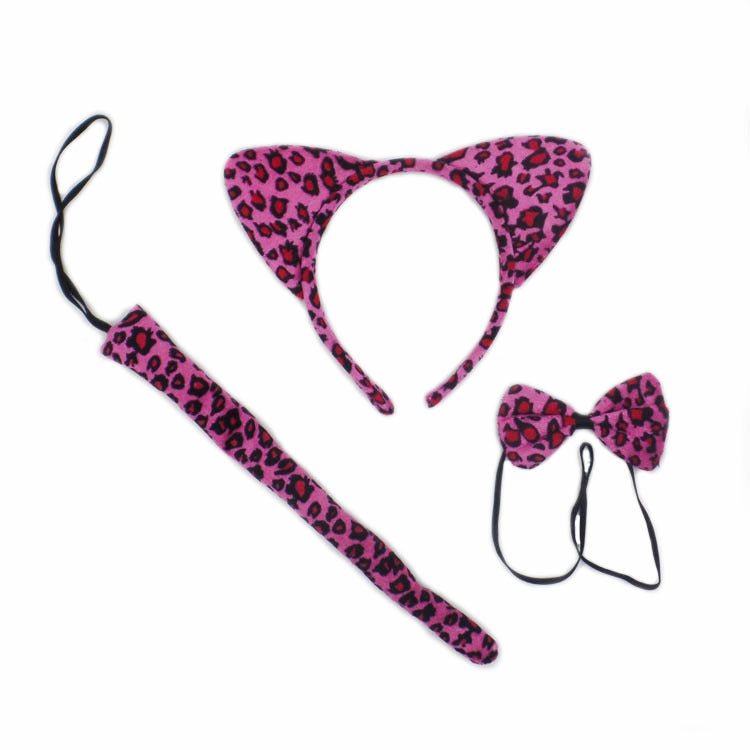 Wholesale Children's Cartoon Cat Ears Collar Tail Cloth Headband