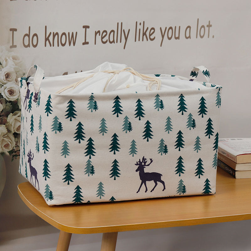 Wholesale Bundled Canvas Toy Storage Baskets