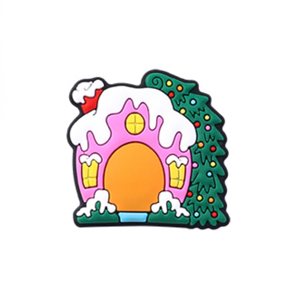 Wholesale 20pcs Cartoon Christmas Series Elk Gloves Christmas Hat Pattern Silicone Beads