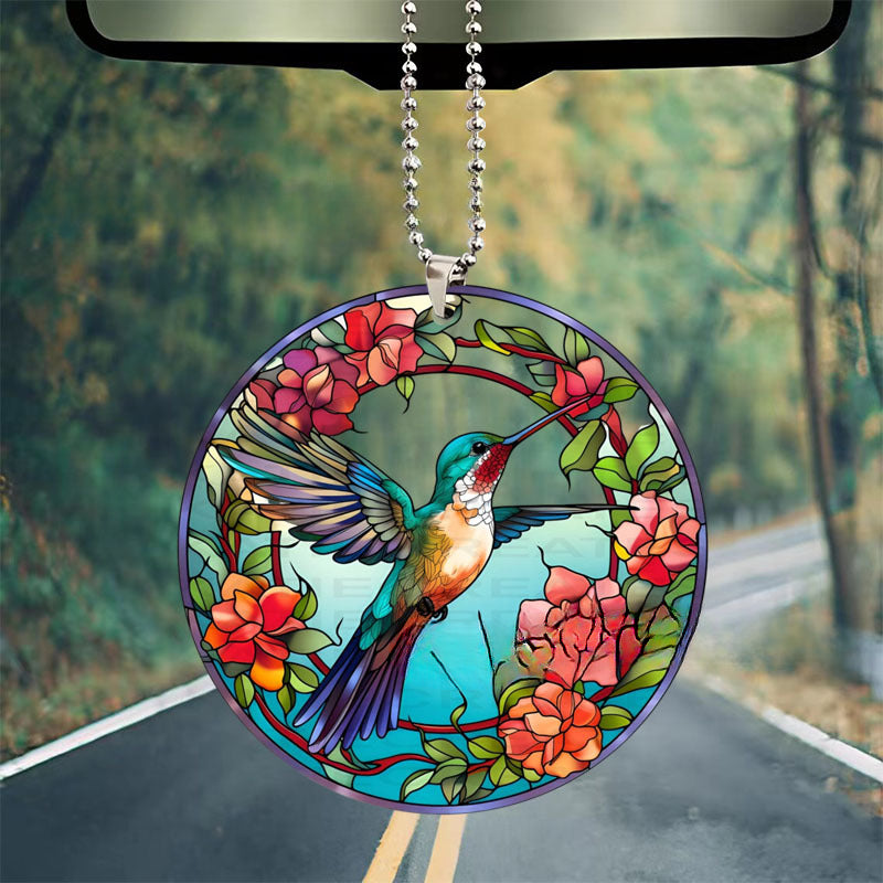 Wholesale New Acrylic Christmas Halloween Ornament Dragonfly Wreath Car Pendant