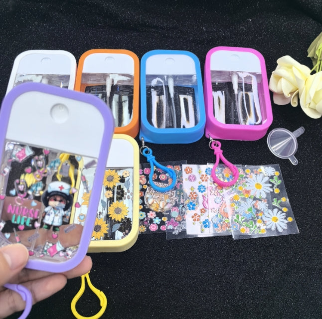 Wholesale Random 38ml/45ml Perfume Spray Bottle With UV DTF Packaging Stickers For DIY