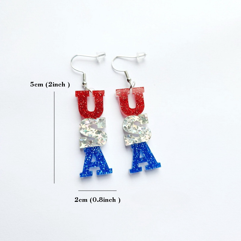 Pendientes acrílicos de helado impresos al por mayor