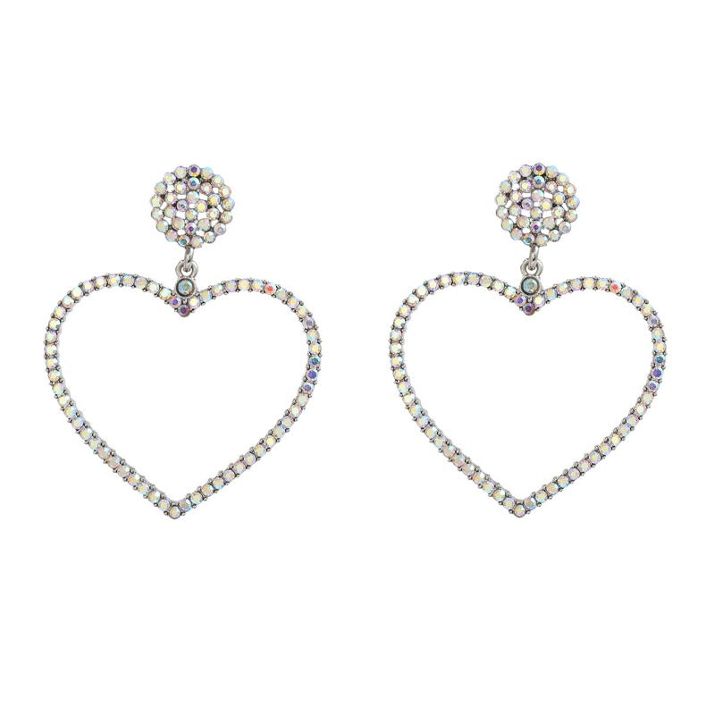 Wholesale Love Shaped Diamond Earrings