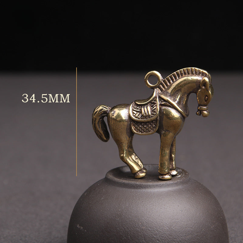 Wholesale Brass Solid Distressed Zodiac Keychains