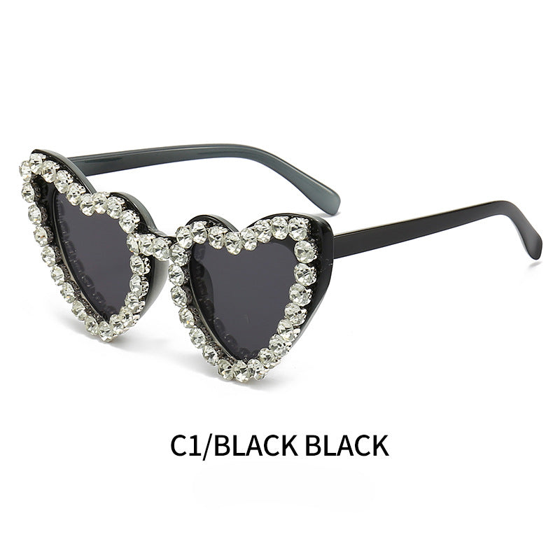 Wholesale Personalized Love Diamond PC Sunglasses