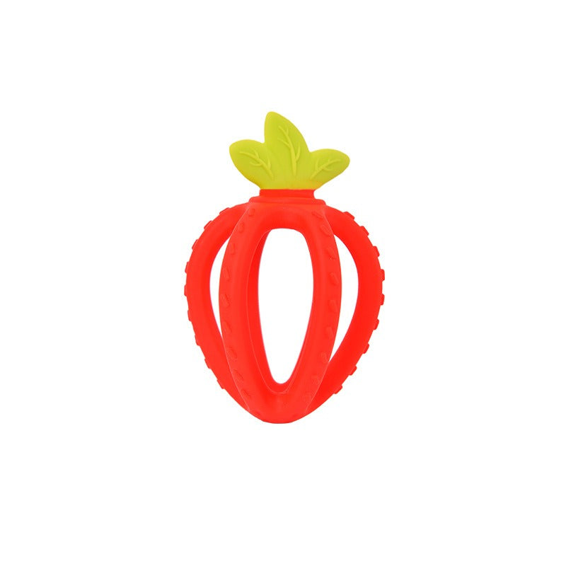 Wholesale Baby Hand Ball Strawberry Line Teether