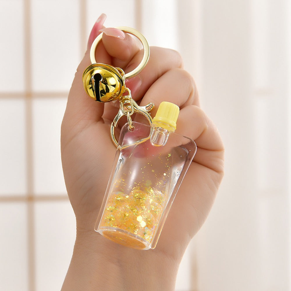 Wholesale Quicksand Bubble Beads Jelly Bottle Luminous Acrylic Liquid Keychain