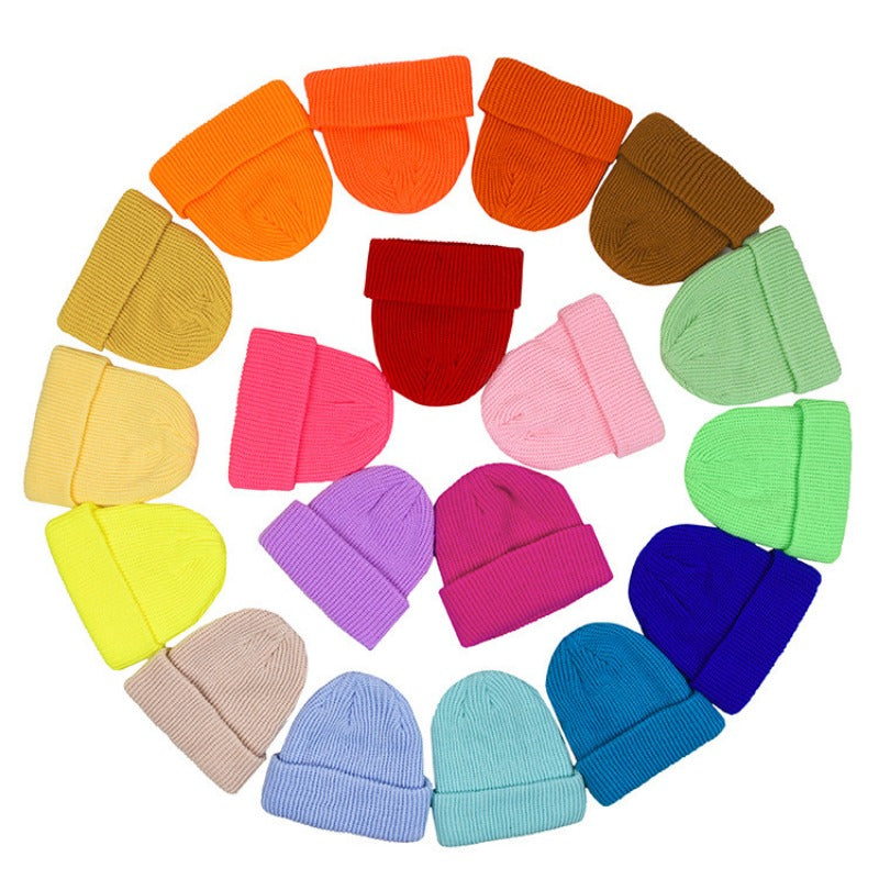 Wholesale Candy Color Street Knitted Wool Hat