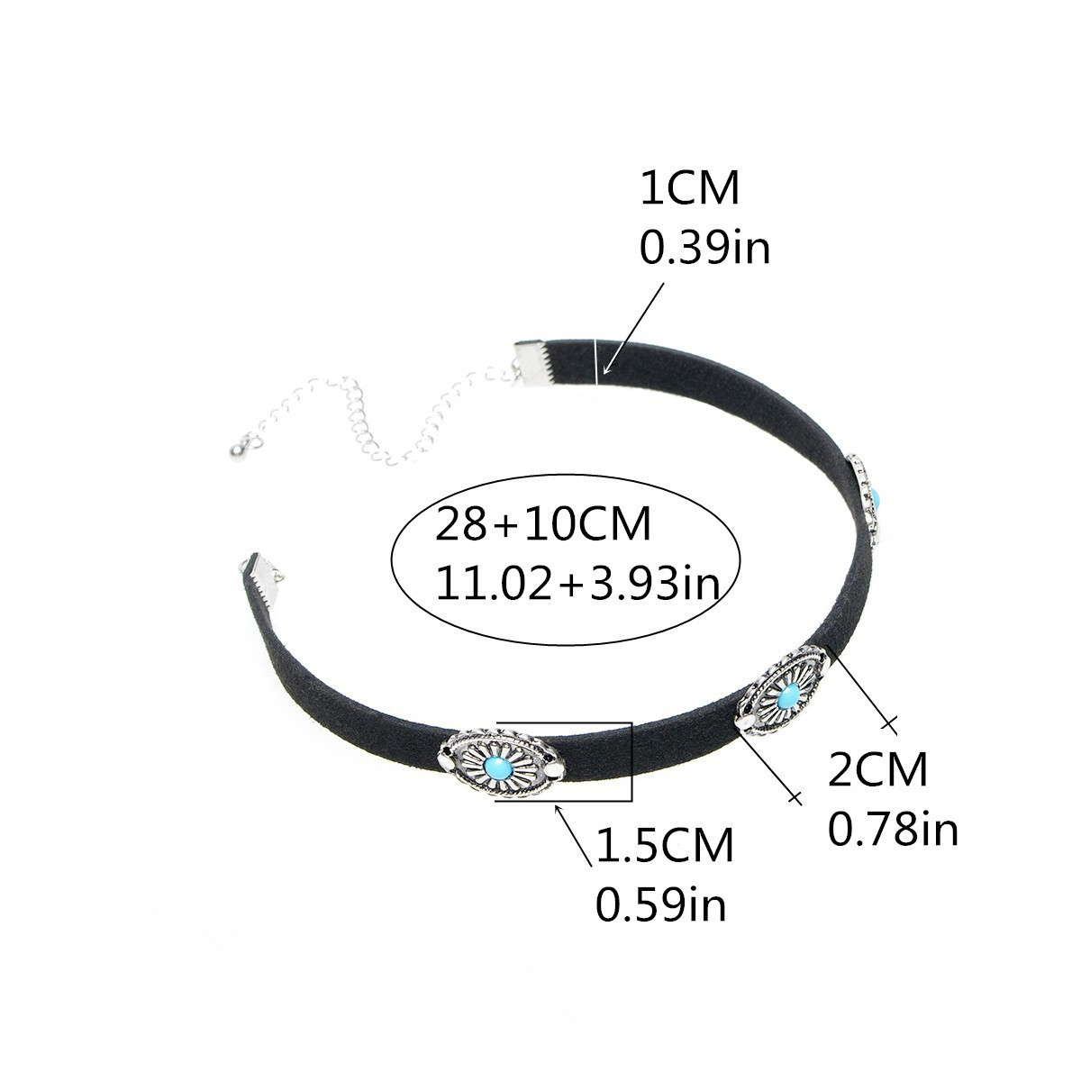 Wholesale Metal Faceplate Turquoise Alloy Necklaces