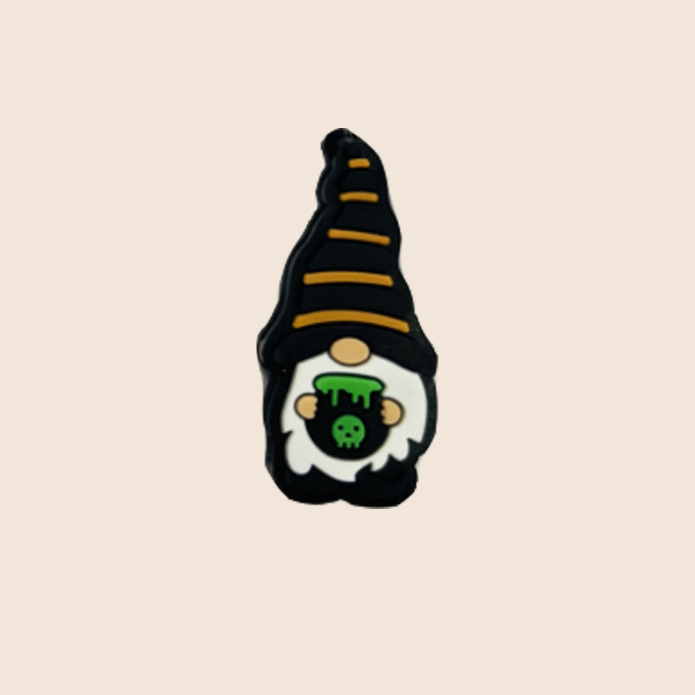 Wholesale 10pcs Cartoon Halloween Dwarf Pumpkin DIY Bead Pen Silicone Beads