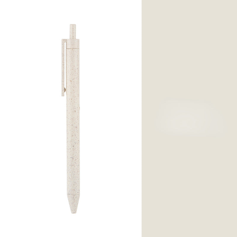 Wholesale Environmentally Friendly Degradable Wheat Straw Button Ballpoint Pen