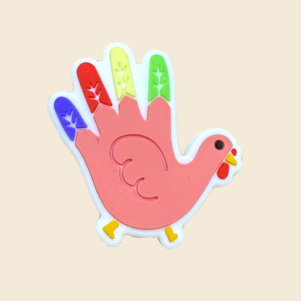 Wholesale 10pcs Cute Cartoon Palm Colorful Cute Chick Beads