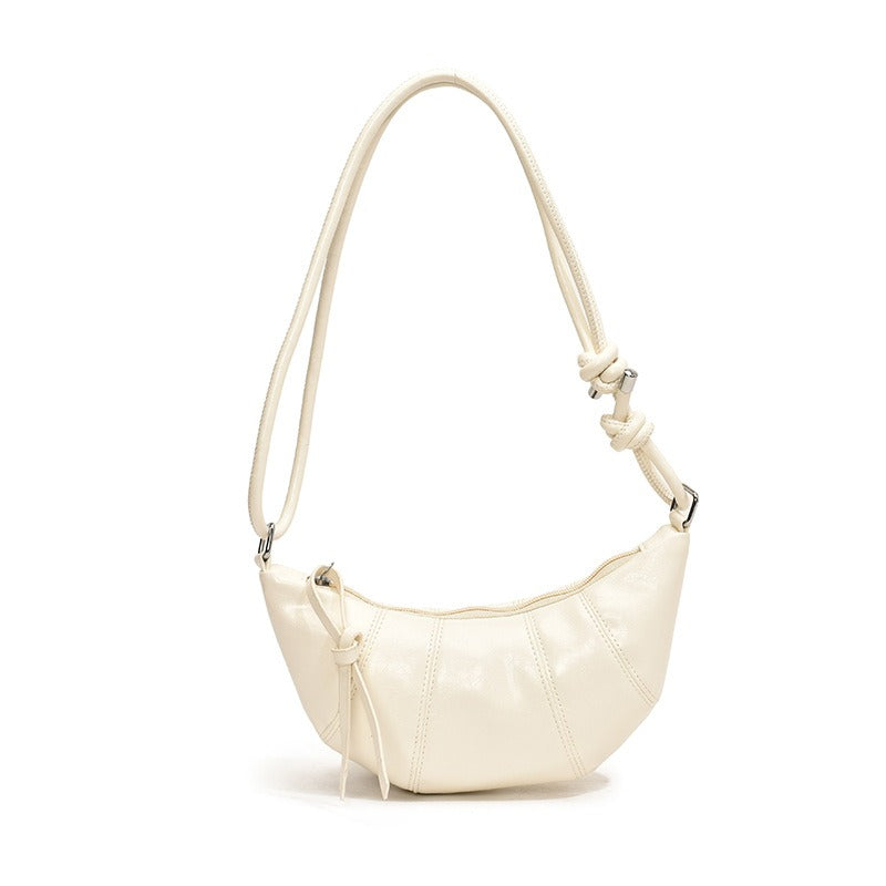 Wholesale Solid Color Versatile Crossbody Croissant Bag