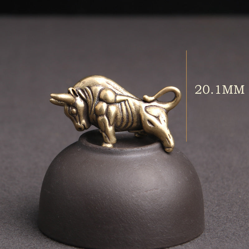 Wholesale Brass Solid Distressed Zodiac Keychains