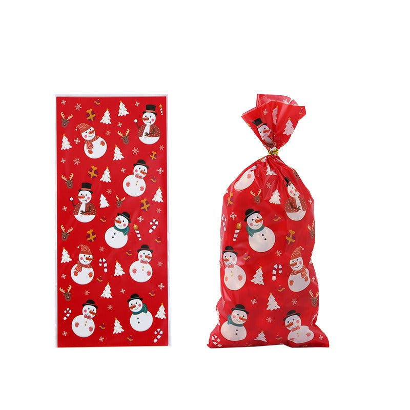 Wholesale Christmas OPP Santa Claus Candy Christmas Decoration Bag