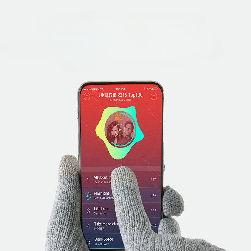 Wholesale Winter Velvet Thickened Knitted Wool Touch Screen Gloves