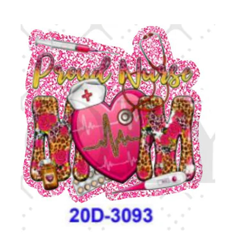 Wholesale 5 Pcs /10 Pcs /20 Pcs  Cute Cartoon Acrylic Flatbacks (Mother's Day/Nurse/Girl) for DIY Badge Reels & Phone Stands