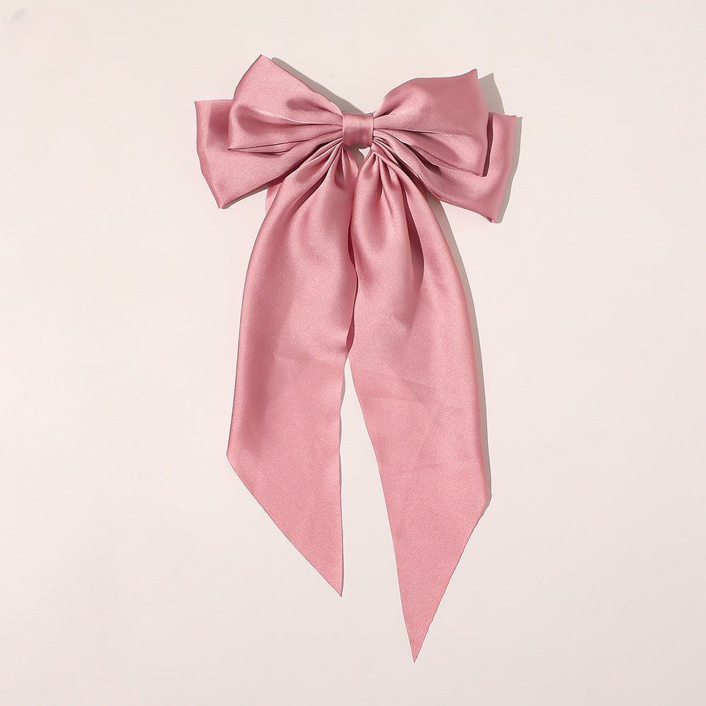 Wholesale New Chain Bow Ribbon Fabric Hairpin
