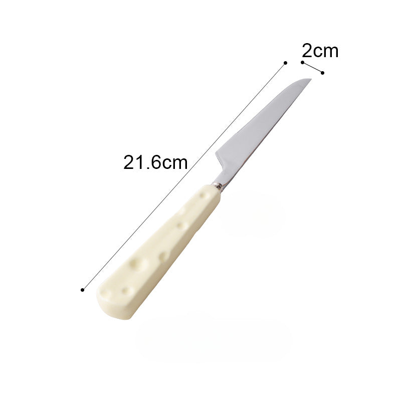 Wholesale Ceramic Cheese Handle Stainless Steel Knife, Fork, Spoon