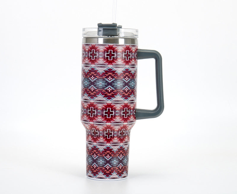 Wholesale 40oz Car Cup Creative 5D Printing Series Double-layer Car Ice Master Cup