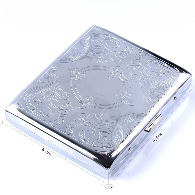 Wholesale Fashion 20 Pack Metal Clip Iron Creative Personality Automatic Open Cap Cigarette Box
