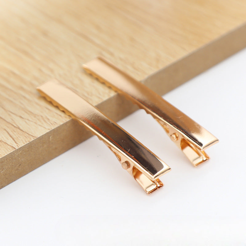 Wholesale 30pcs/pack Handmade Cream Glue DIY Word Clip Hairpin Material Package Accessories