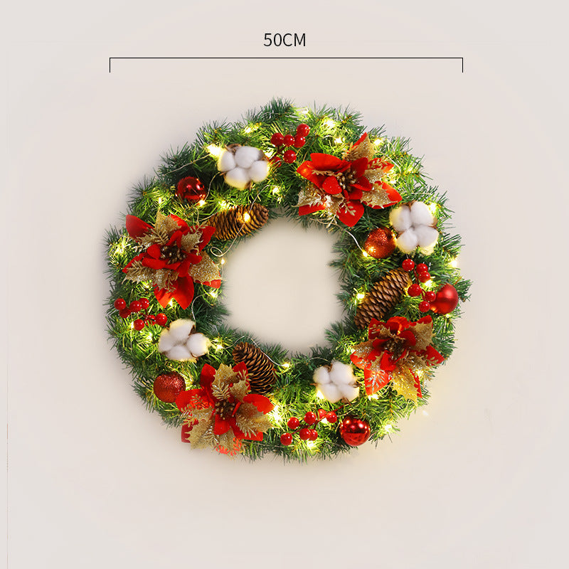 Wholesale PVC Christmas Wreath and Rattan Decoration