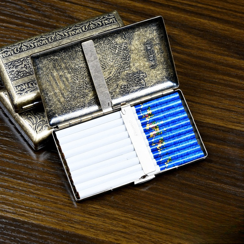 Wholesale 20 Pack Thin Creative China-Chic Bronze Cigarette Boxes
