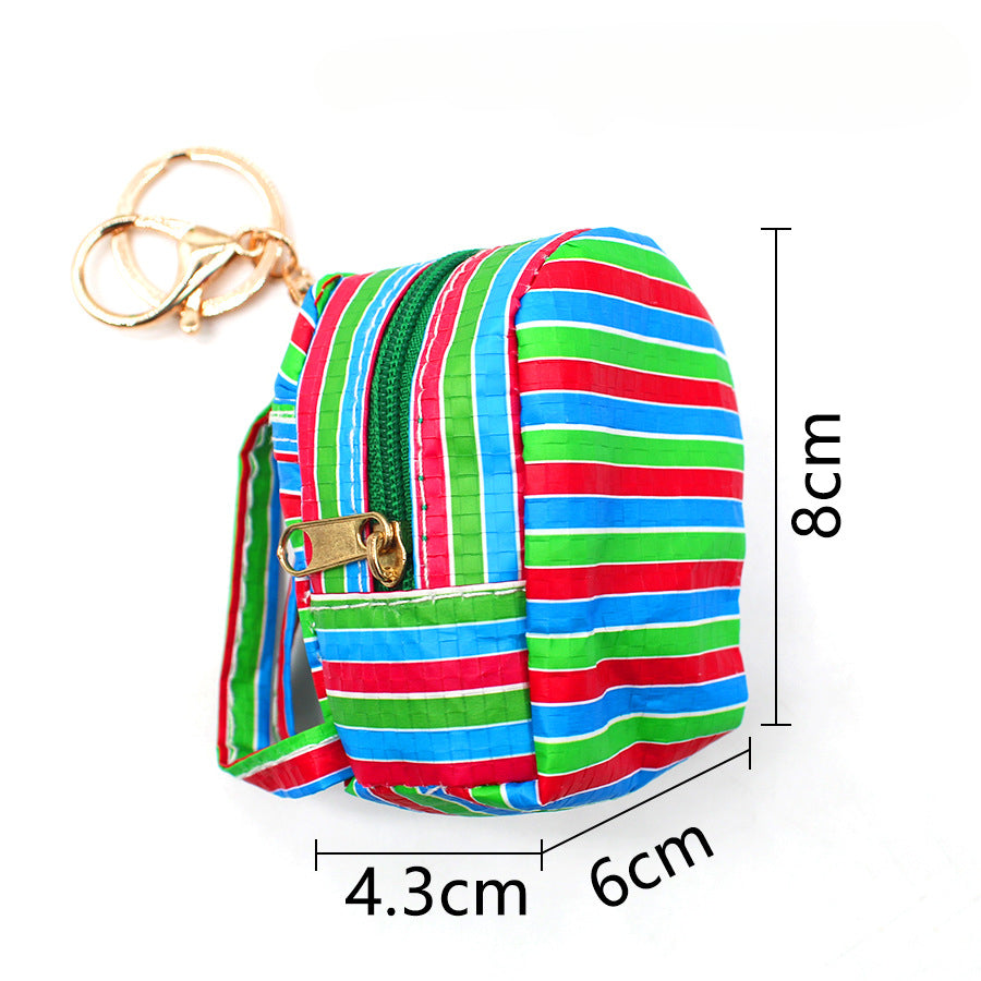 Wholesale Fishing Net Bag Vegetable Basket Coin Purse Charm Plastic Keychain