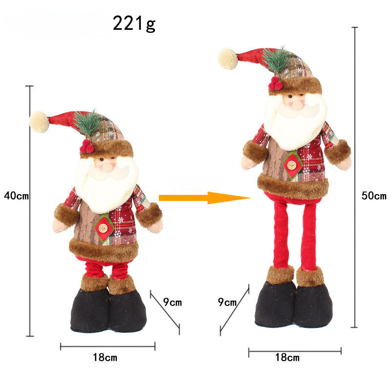 Wholesale Christmas Retractable Doll Window Decorations